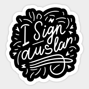 I Sign Auslan Sticker